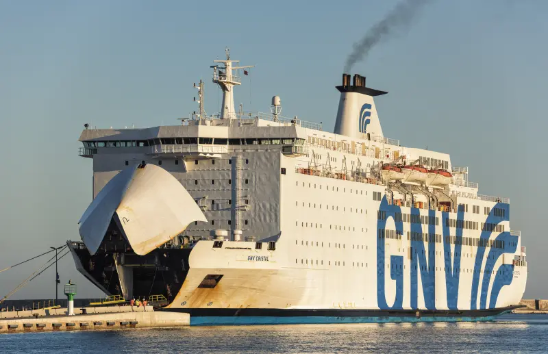 GNV ferry on the Barcelona–Mallorca route