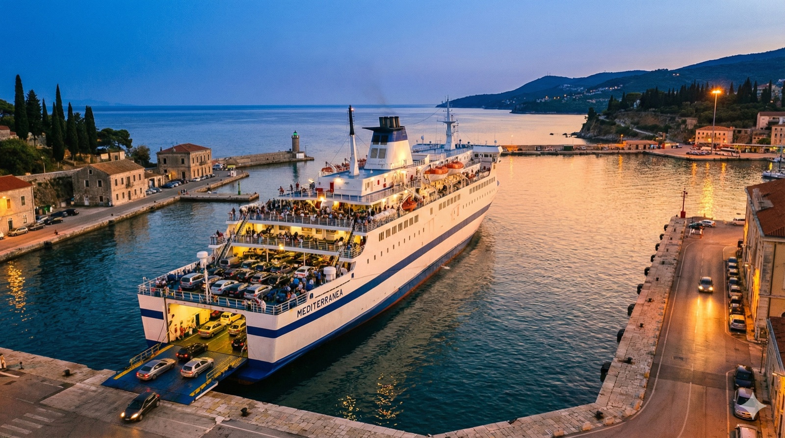 Trasmediterránea Fähre auf der Route Barcelona–Mallorca